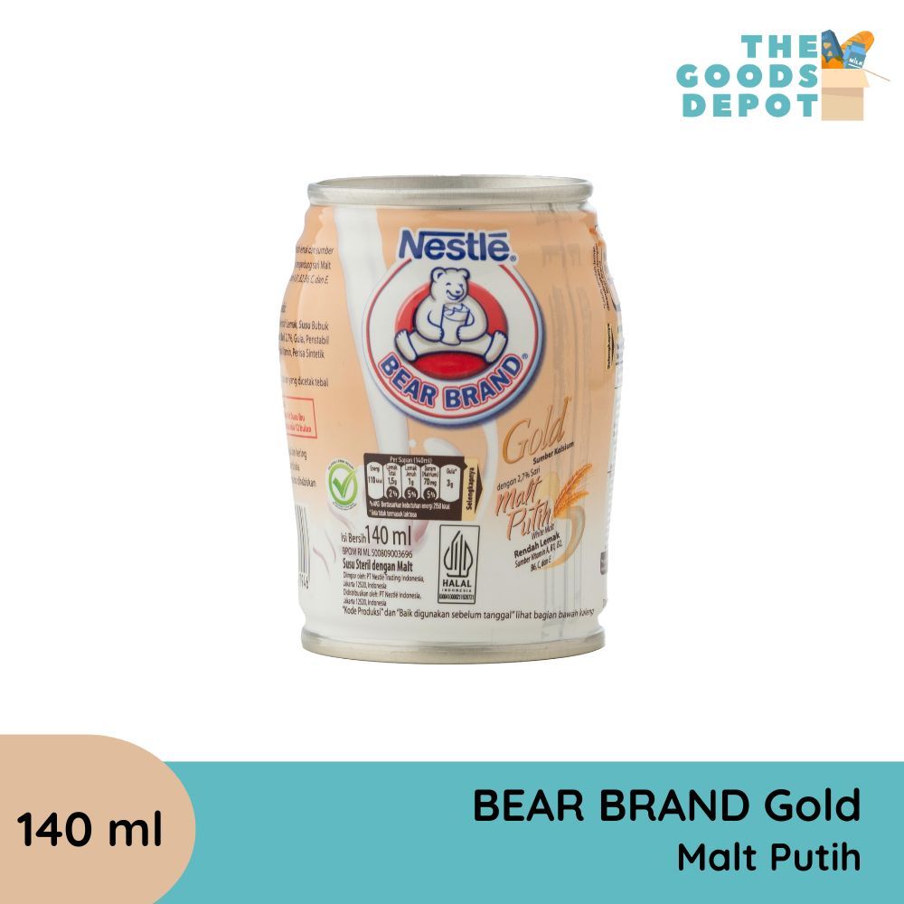 

Bear Brand Gold Malt Putih 140ml