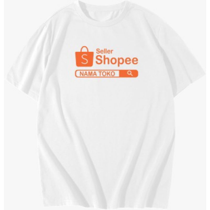 custom kaos shopee seler free Name toko bisa untuk pria dan wanita