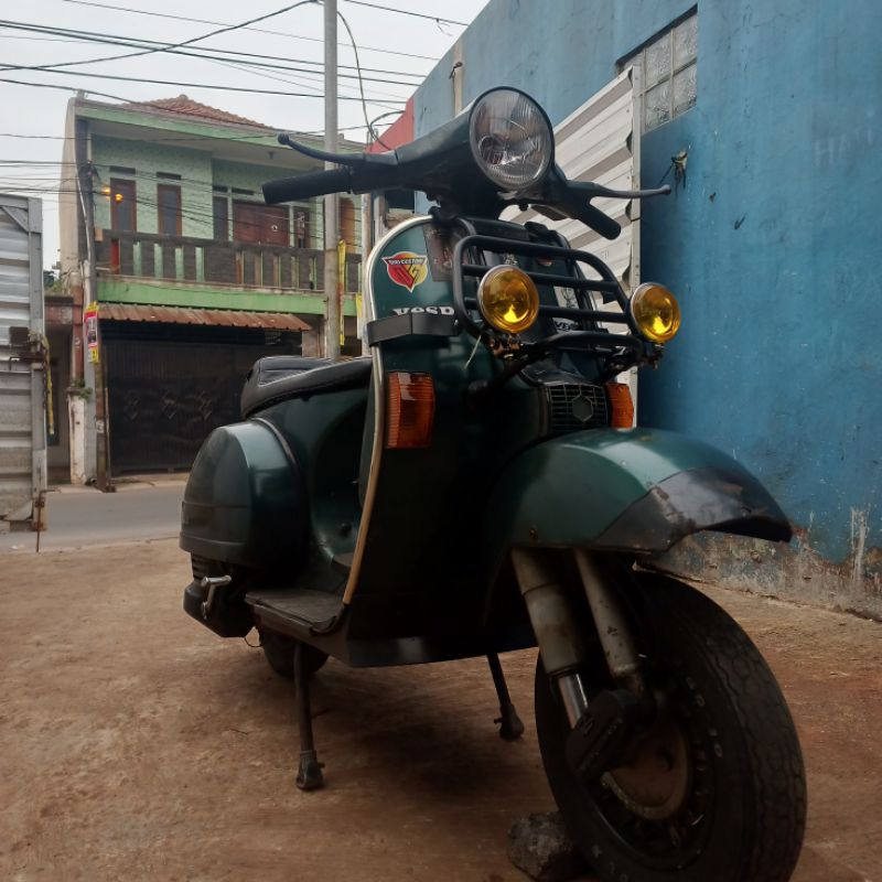 Front Rack Plus Foglamp Vespa Exclusive Excel Px Strada Super Sprint pts / Aksesoris Vespa klasik