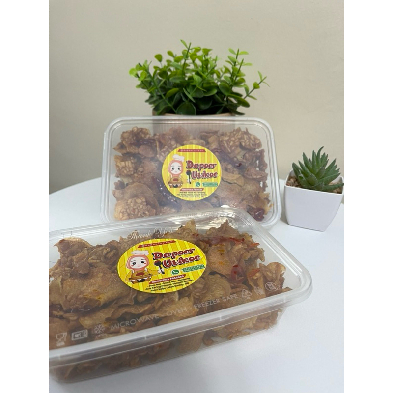 

Ready Kering Tempe Kentang Mustofa Pedas Manis Renyah Murah Enak ala Dapoer Utikoe