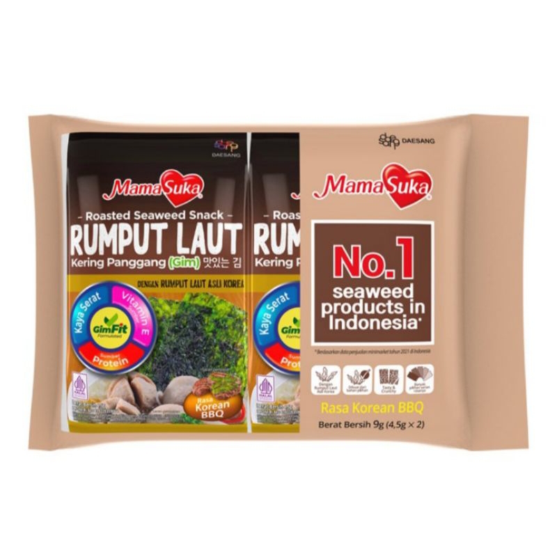 

MamaSuka Rumput Laut Sapi Panggang Korea 2 x 4.5 g
