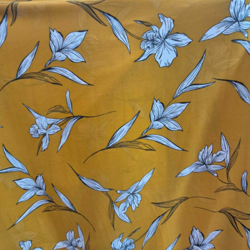 KAIN SIFON CERUTY PREMIUM MOTIF BUNGA BESAR - KAIN SIFON MOTIF BUNGA BESAR HARGA/0,5M