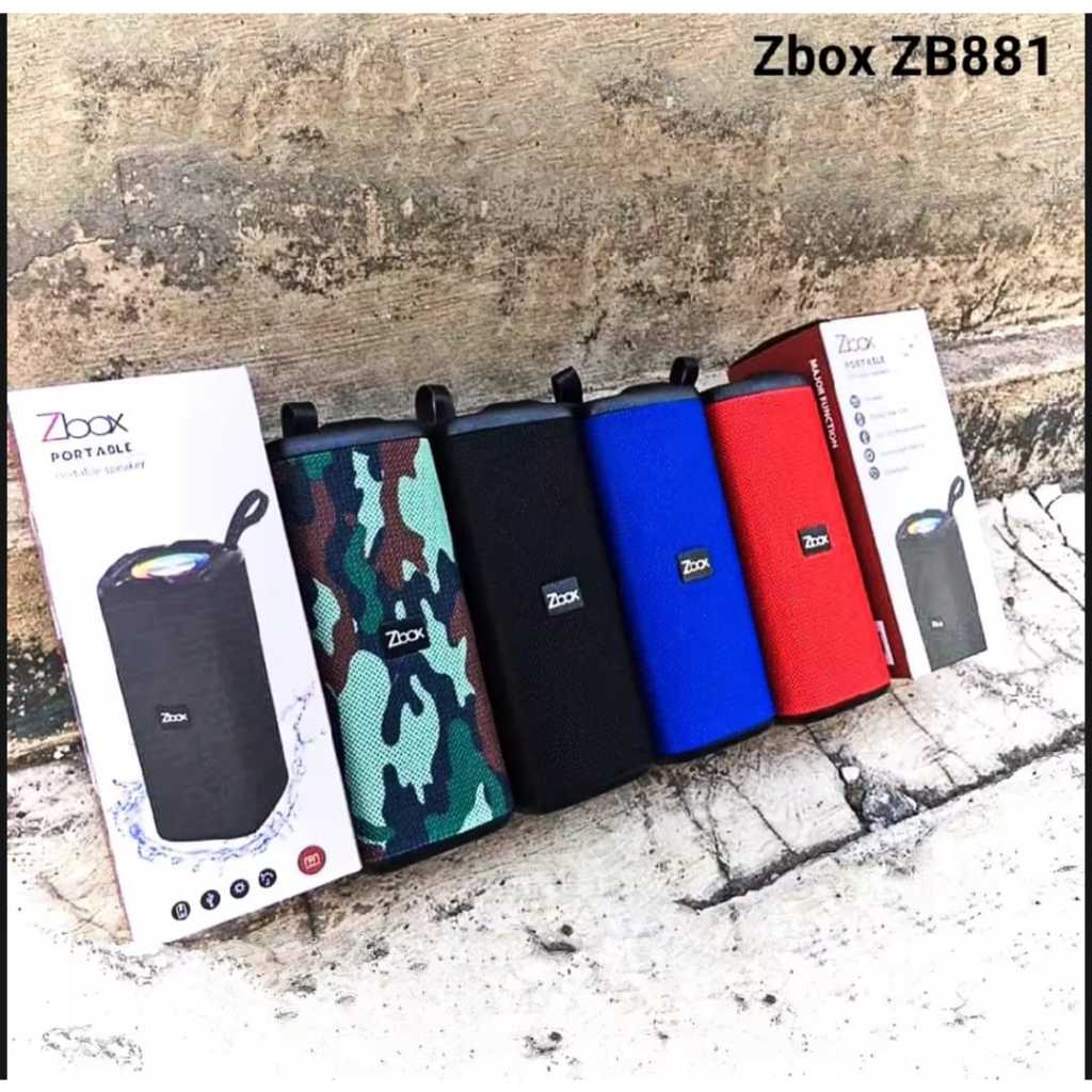 Speaker Bluetooth Zbox ZB881 LED Super EXTRA Bass Portable SOUD SPEKER plus ada ijin postel resmi Au