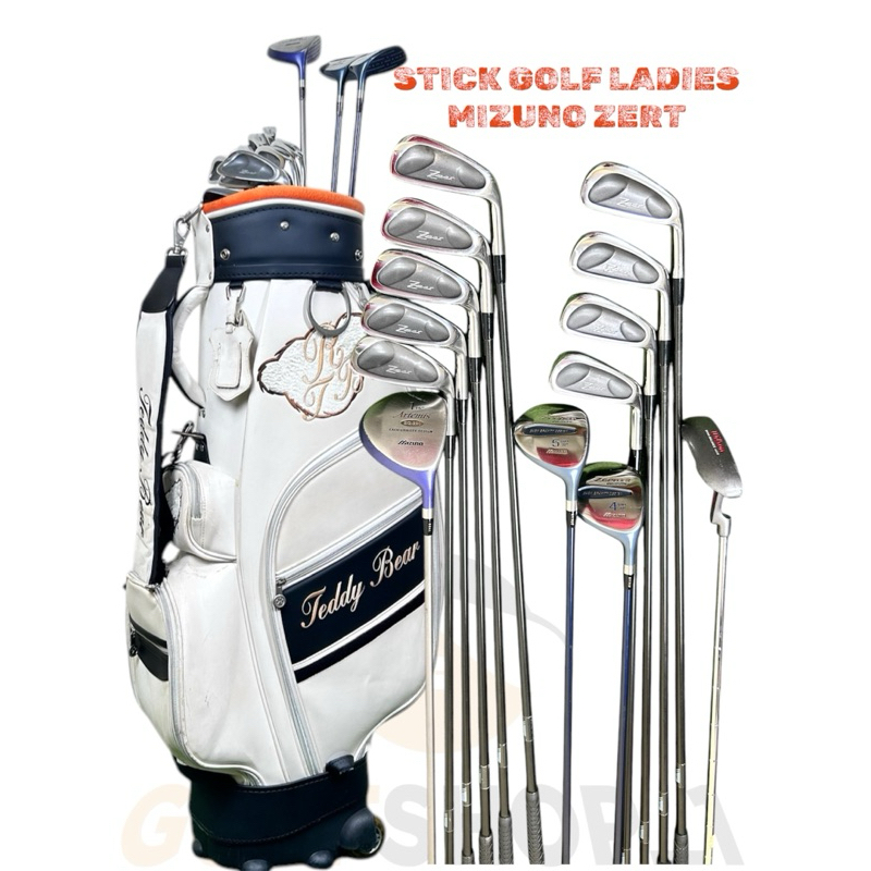 Stick Golf Ladies Mizuno Zert Second Original Fullset Bag Golf Shaft Graphite Flek Ladies - Set Stic