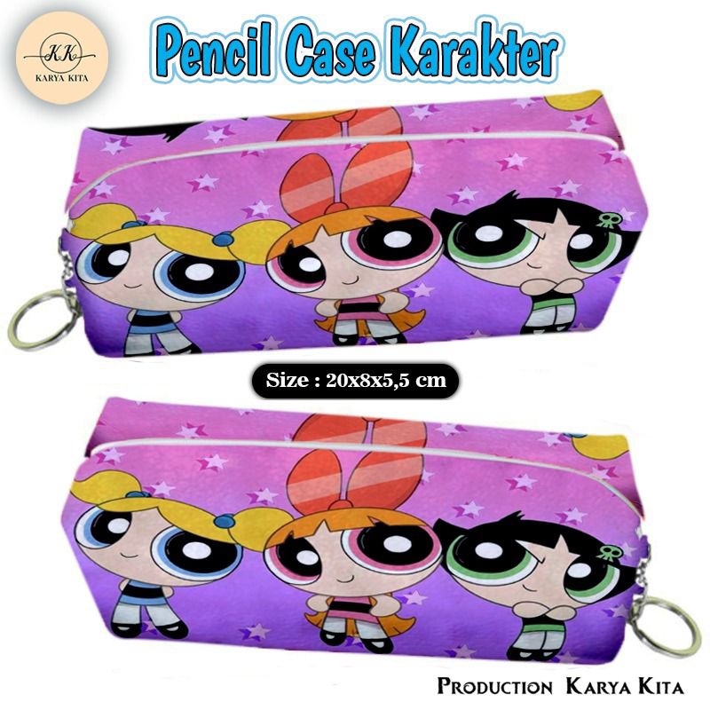 

Tempat pensil multifungsi karakter, tempat pensil multifungsi anak gambar power puff girl 05/Tempat pensil anime