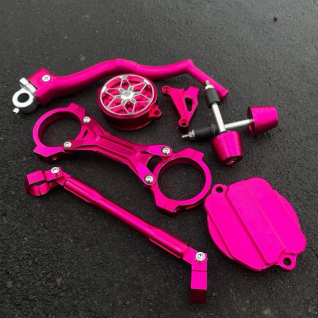 PAKET ANODIZE PINK CB GL MP TIGER