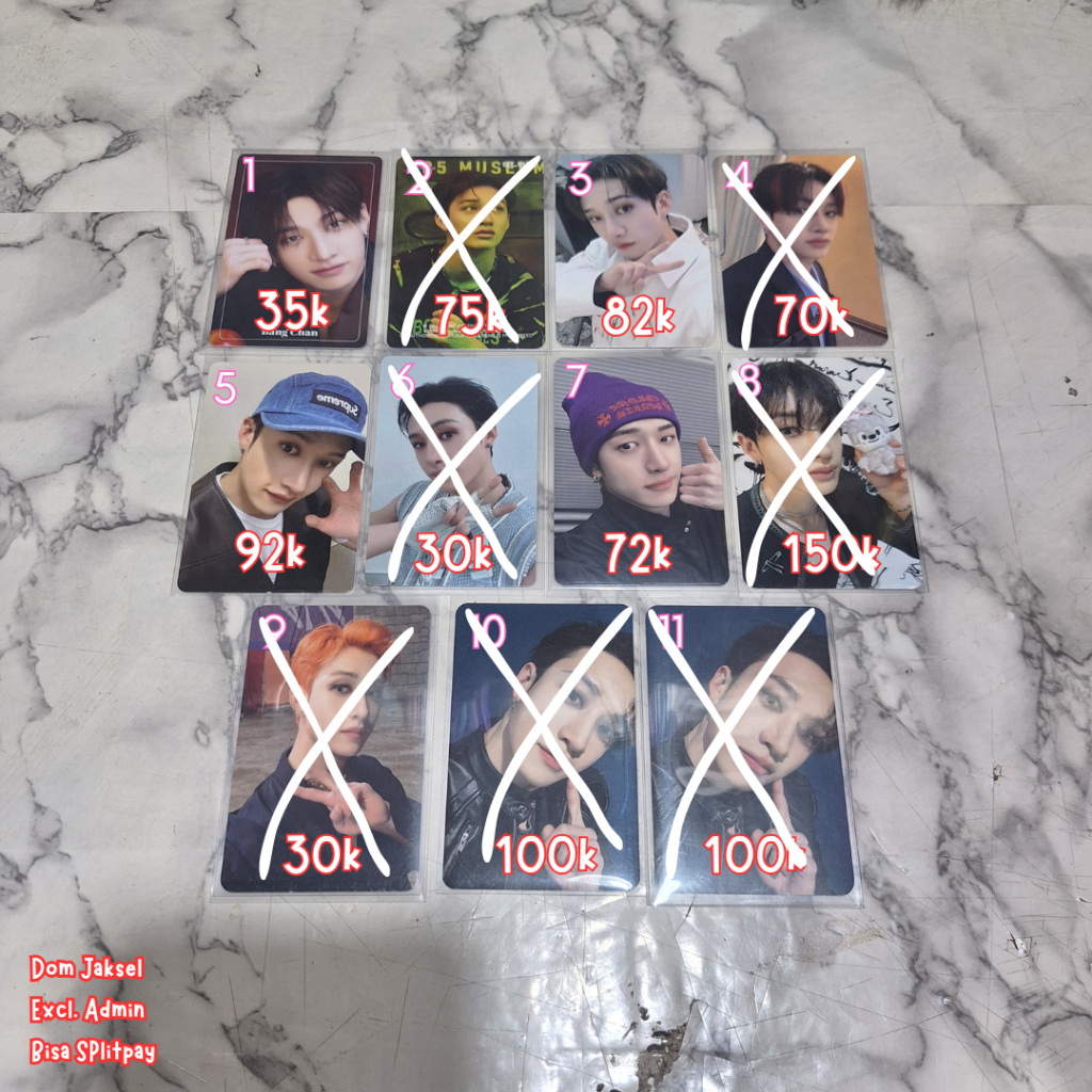 [READY] PC Bangchan Stray Kids Photocard SKZ XMAS Pop Up 2nd SLBS R1 Namil 5STAR Binder LD R1 Topi S