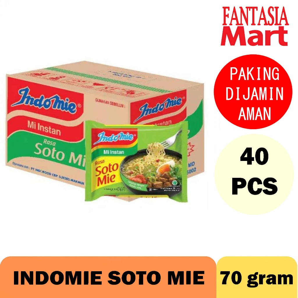 

INDOMIE SOTO AYAM DUS PER 40 BUNGKUS FUN CORNER DENGAN PAKING AMAN