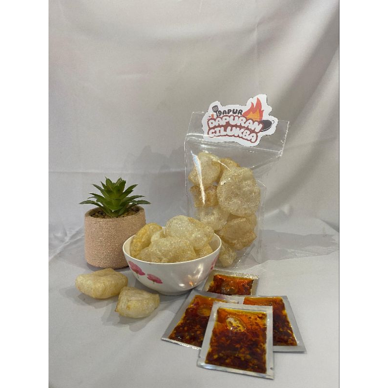 

kerupuk kulit chilli oil