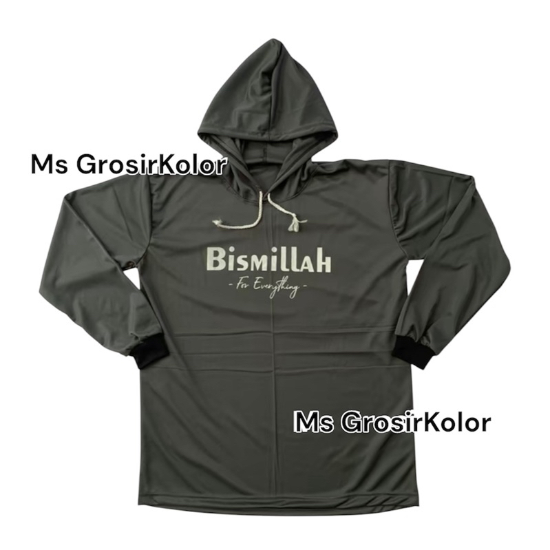 Baju Kaos Tani Hoodie Atasan Polos Pria Oversize Lengan Panjang Kupluk Hodie Pria Kaos Lengan Panjan