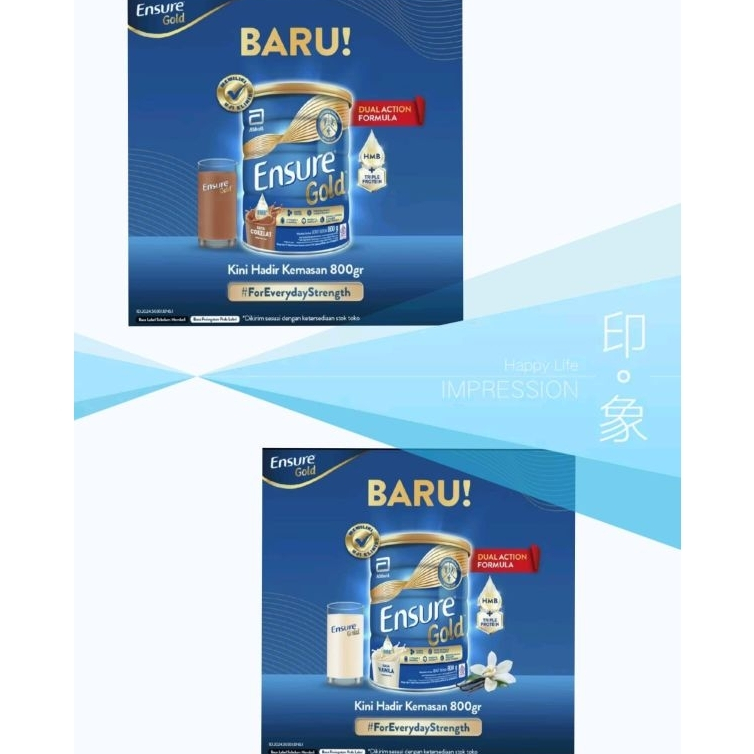 

Susu Ensure Gold Vanilla dan Coklat 800 gram
