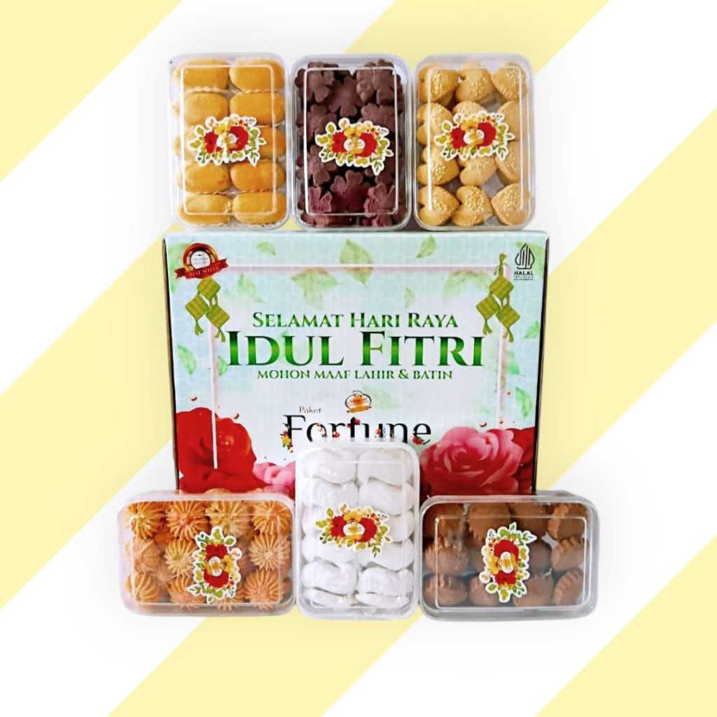 

PARCEL HAMPERS LEBARAN IDUL FITRI SET KUE KERING 6 PAKET FORTUNE RAMADHAN
