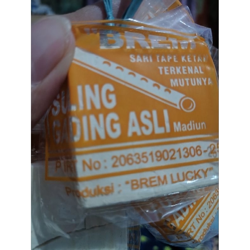 

Brem cap suling asli madiun 1 renteng 10pcs