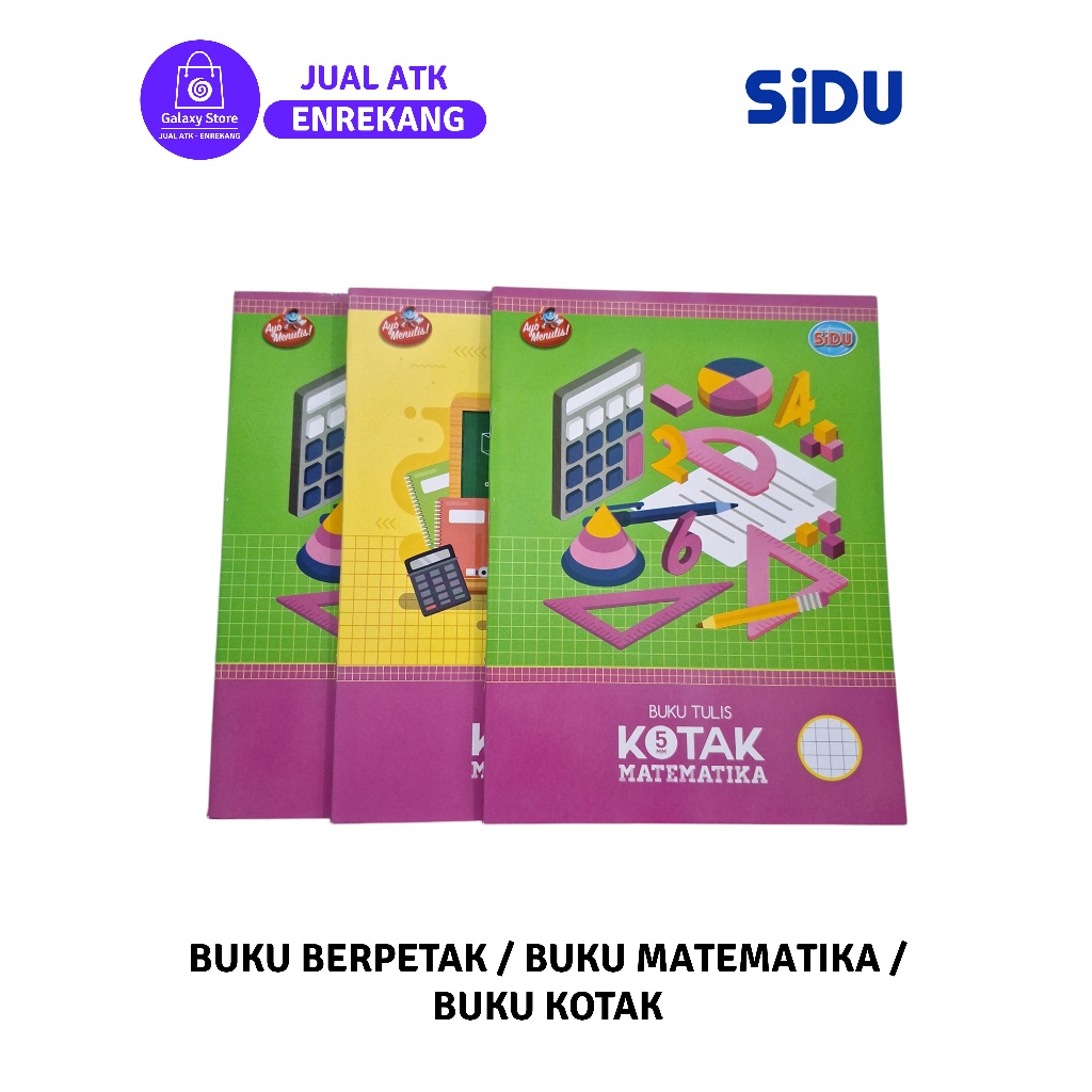 

BUKU BERPETAK / BUKU MATEMATIKA / BUKU KOTAK