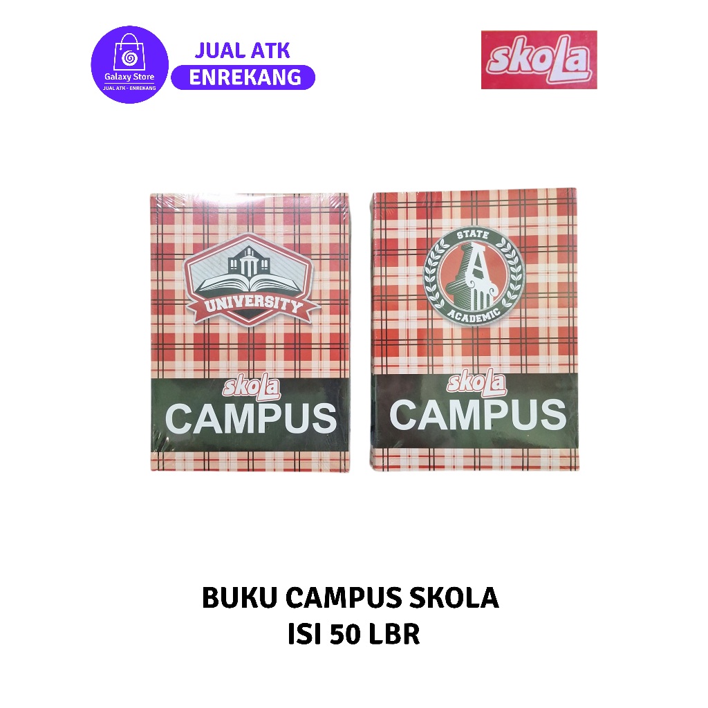 

BUKU CAMPUS SKOLA 1 PACKK ISI 50 LBR