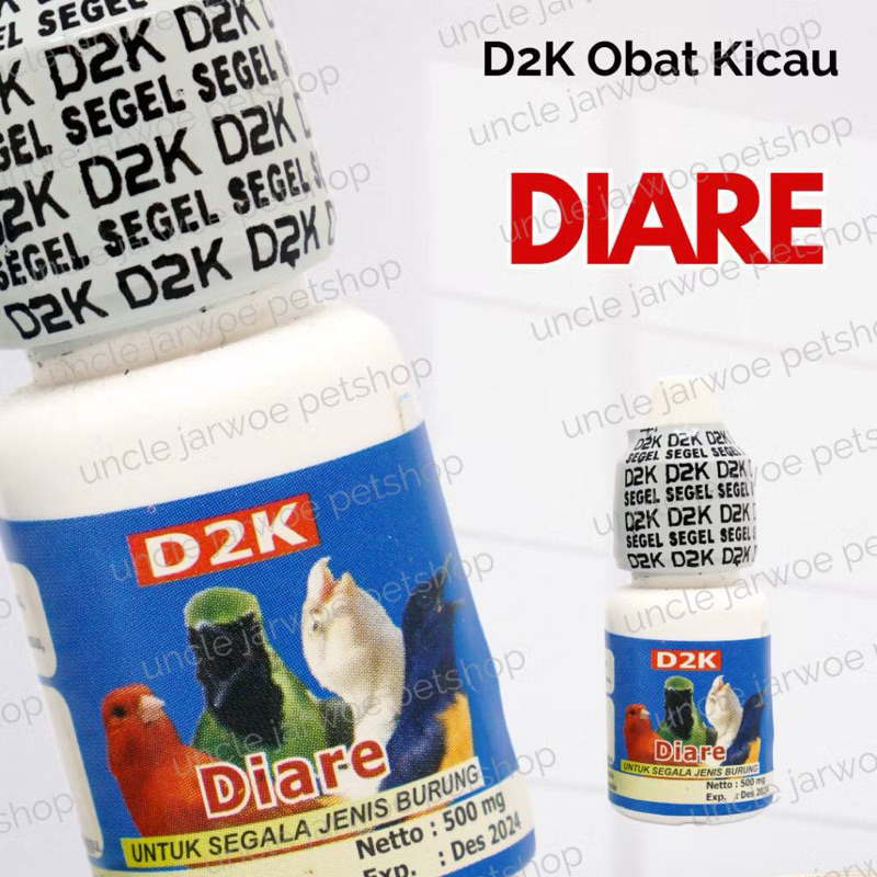 Diare D2k Obat Burung Sakit Diare Mencret Berak Kapur Gangguan Pencernaan