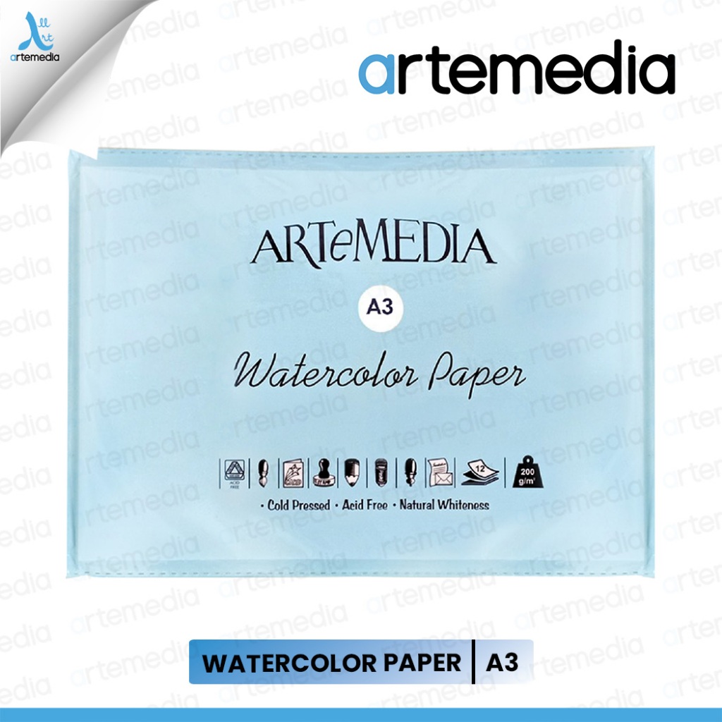 

Artemedia Watercolor Paper A3 Kertas Cat Air