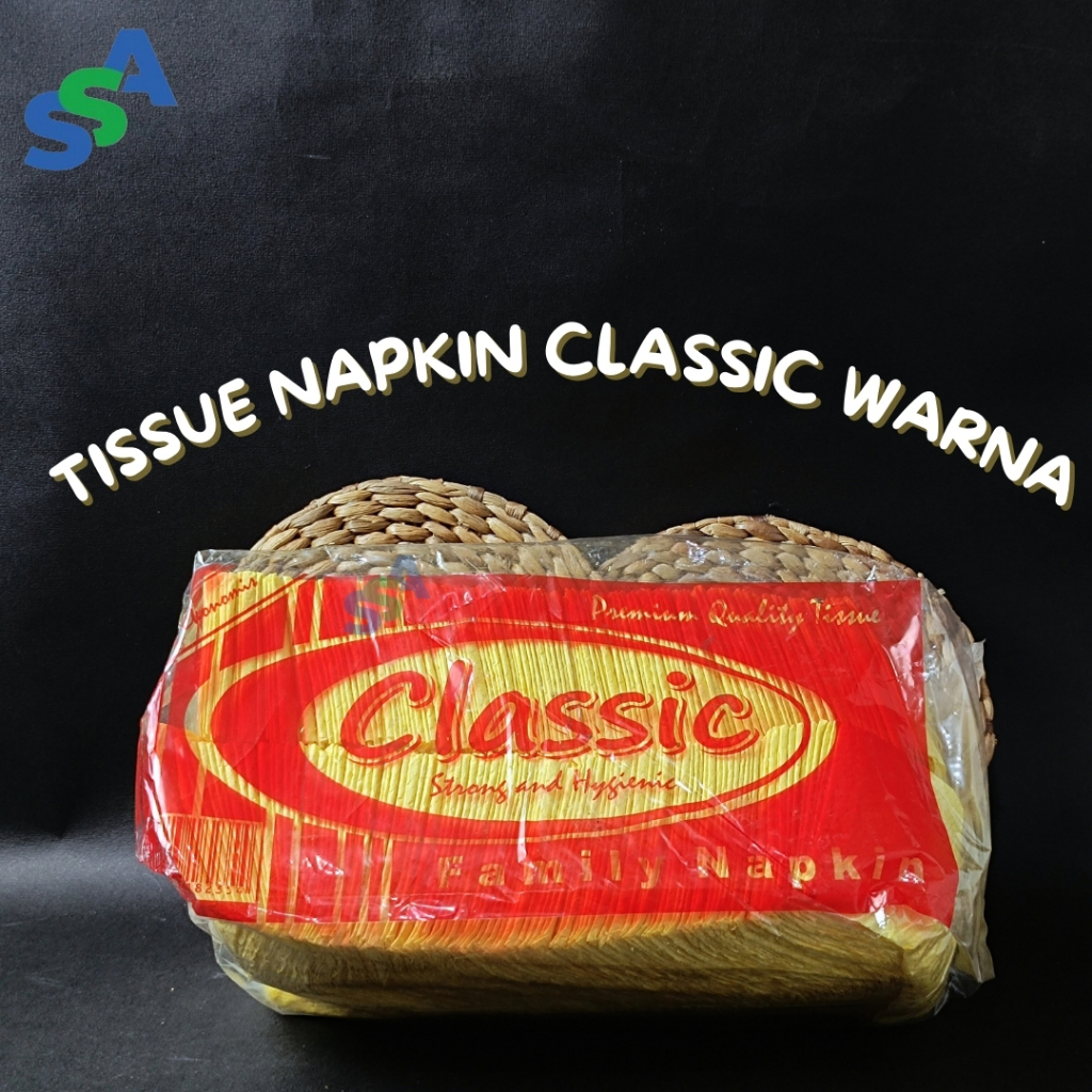 TISSUE NAPKIN CLASSIC WARNA / TISSUE MAKAN