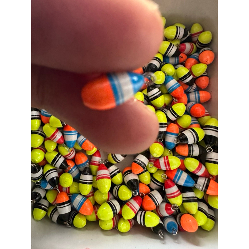 10 Pcs Pelampung Kayu Biji Jeruk Pelampung Pancing