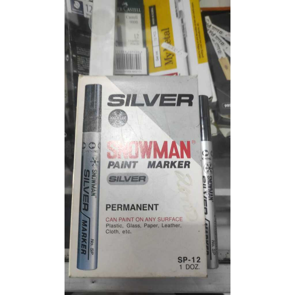 

Spidol Snowman Paint Marker Permanen silver.