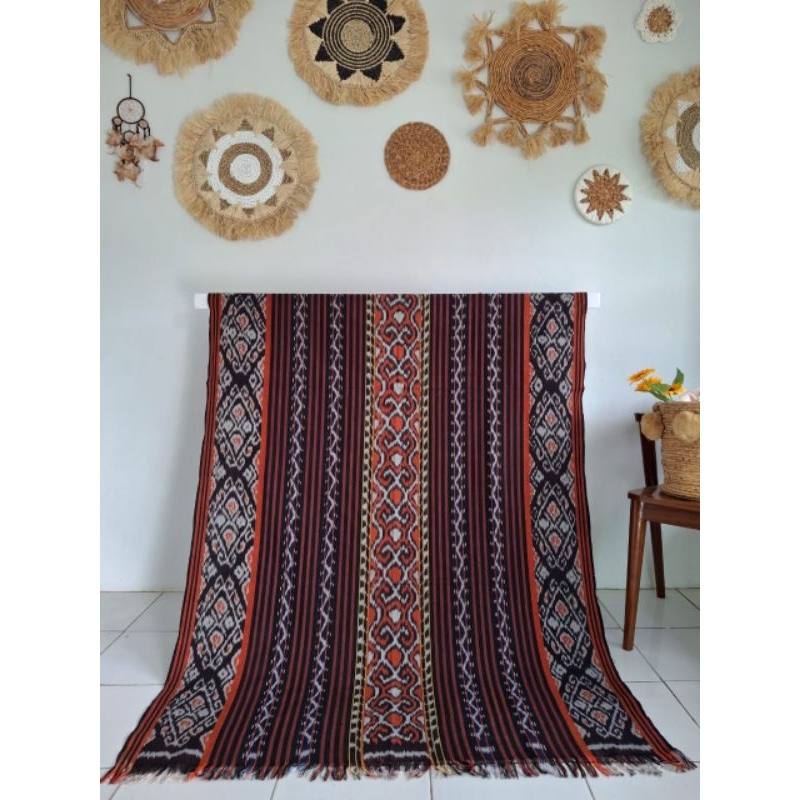 TNK KAIN TENUN IKAT BLANKET ETNIK TENUN TROSO TENUN JEPARA BAHAN BAJU TENUN ETNIK