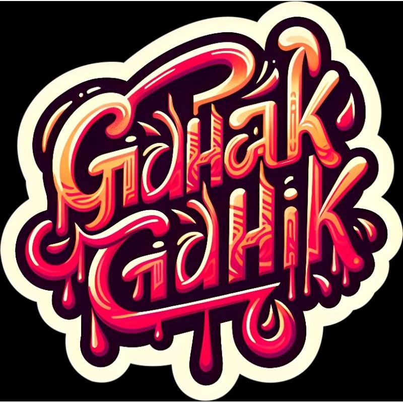 

Stiker Gidhak Gidhik Vinil A3