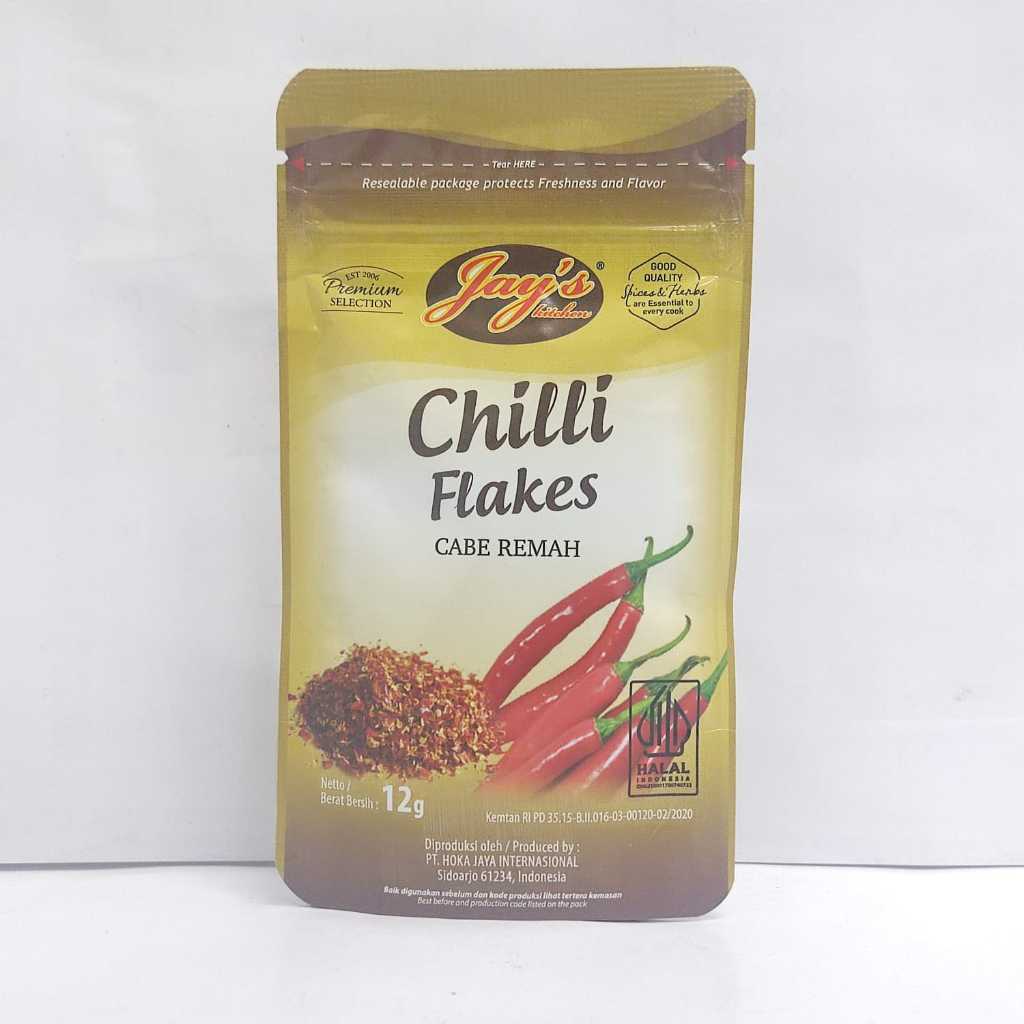 

JAYS CHILI FLAKES 12G