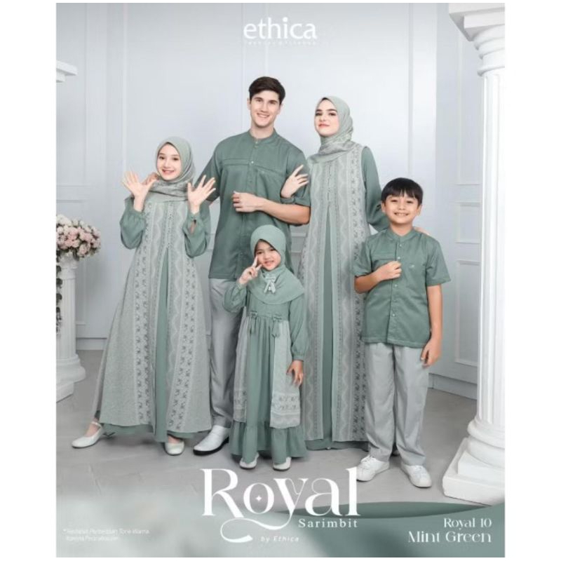 Sarimbit Keluarga Royal 10 Mint Green by Ethica