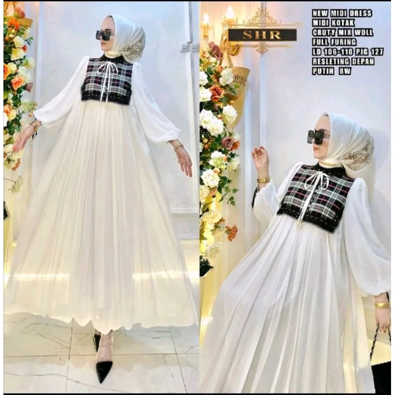 SHR MIDI DRESS KODE MIDI KOTAL