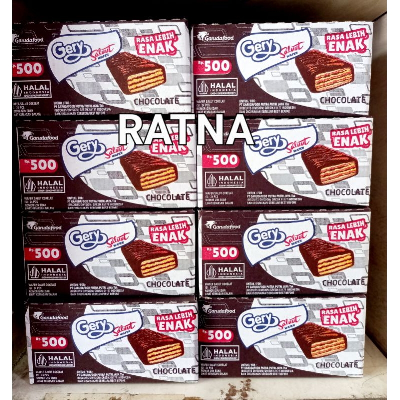 

Gery Saluut/Salut Wafer Chocolate (1 Kotak isi 24 Sachet)