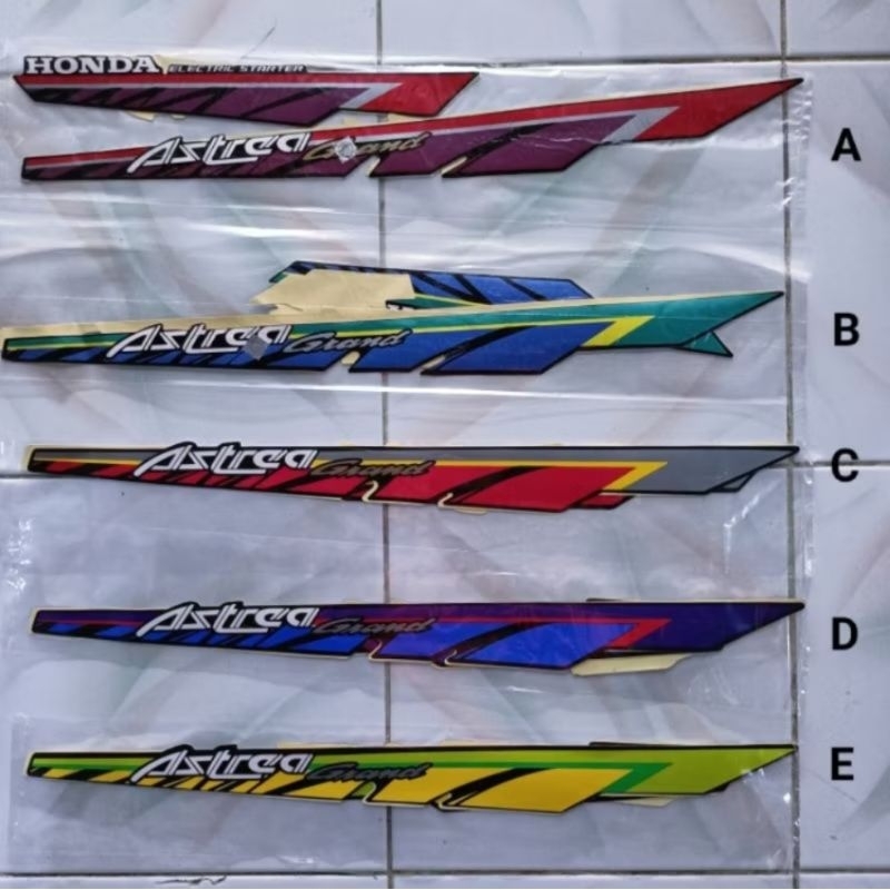 STRIPING GRAND 1993 STANDART | STIKER BODI MOTOR ASTREA GRAND BULUS 93