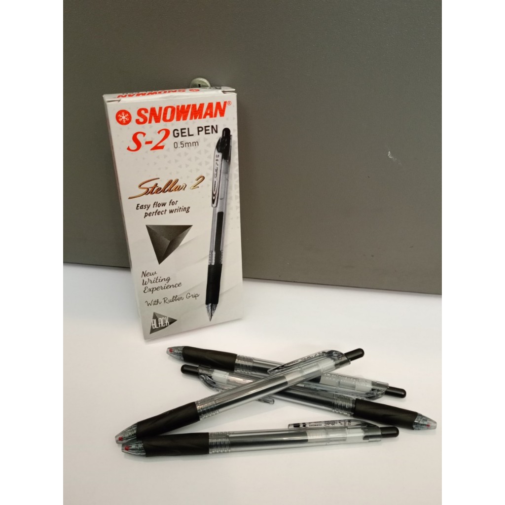 

Pulpen / Ballpoint / Bolpen Gel Snowman S2 Stellar 2 Pena 0.5mm (1 PCS)