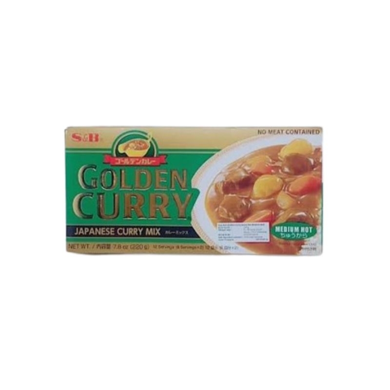 

S&B GOLDEN CURRY MIX MEDIUM HOT 220 GR 030716