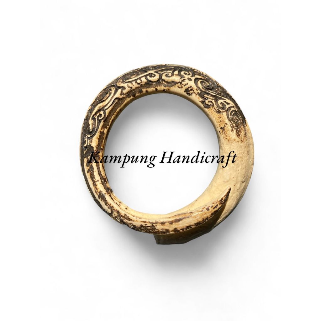 mentahan liontin kalung tarbi melingkar ukir