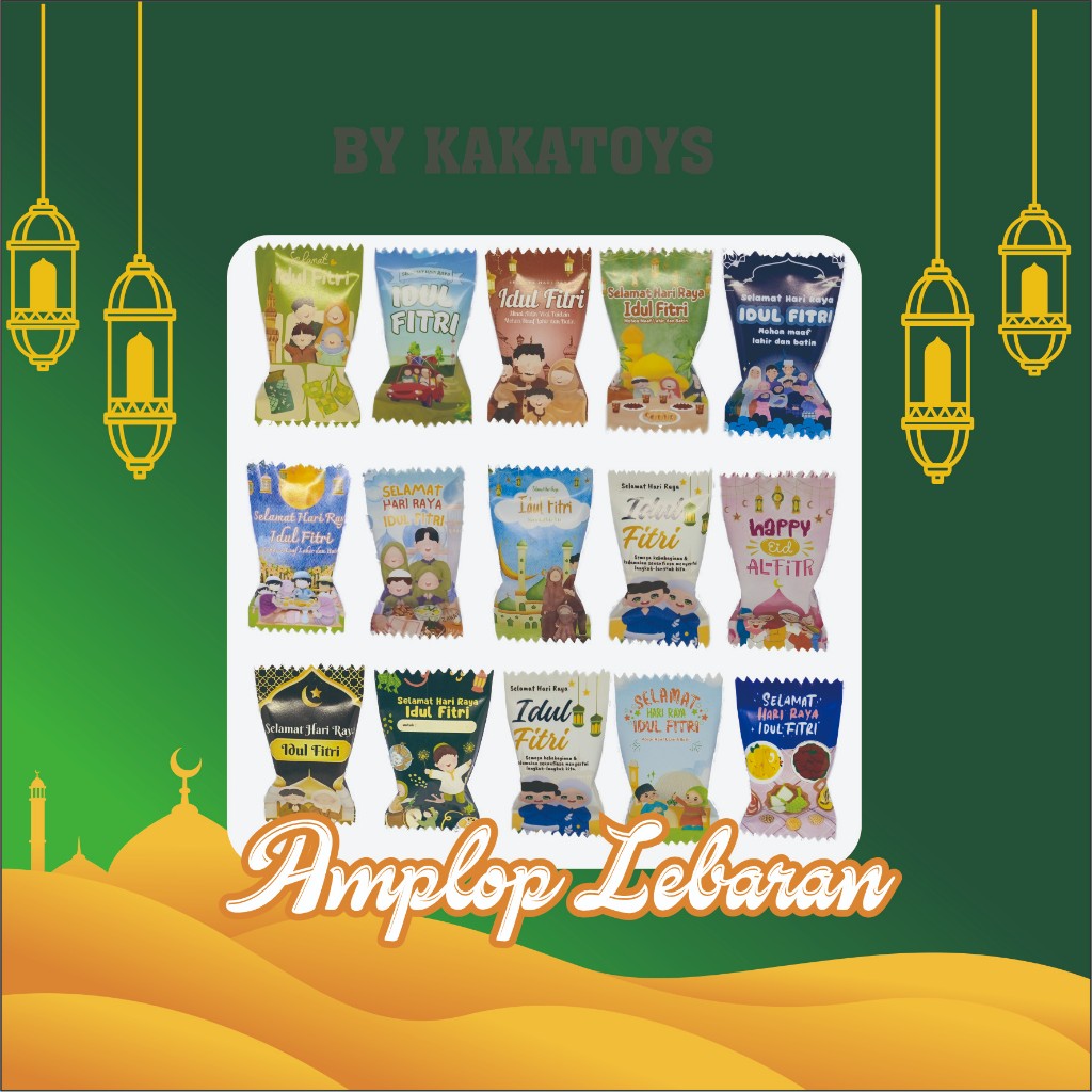 

[10 pcs] Amplop Permen Lebaran islami Amplop Lebaran 2025 Unik