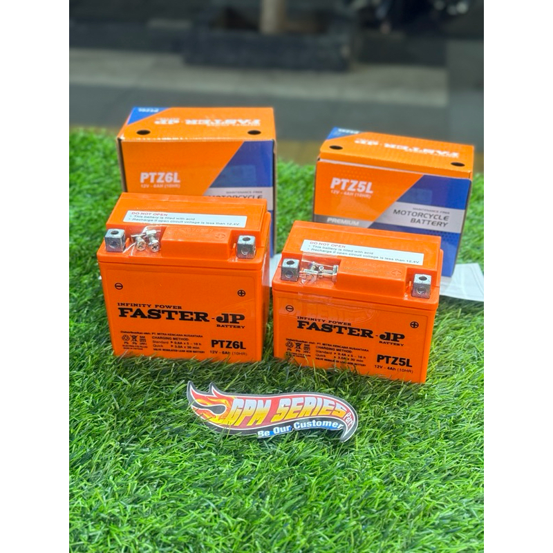 Aki motor Faster Jp GARANSI 1 tahun Original gell aki kering GTZ5S GTZ6V vario 110 125 150 beat geni