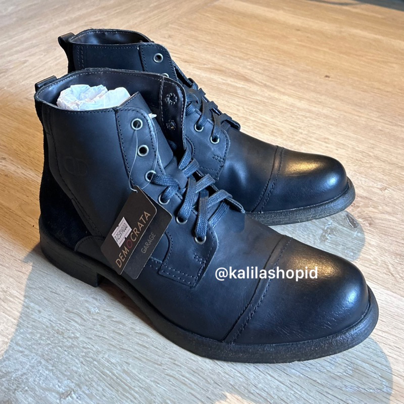 Sepatu Boots Pria Democrata Harbor Original (Ready Stock)
