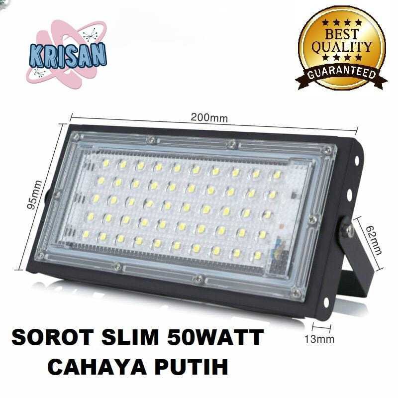 LAMPU  LED SOROT SLIM 50WATT /LAMPU TEMBAK LED SLIM 50 WATT / SLIM LED FLOODLIGHT50 WATT AC 220V