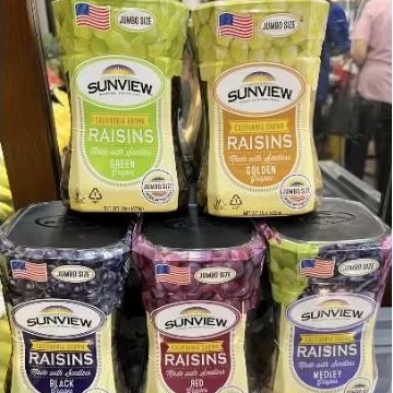 

Sunview raisin import California jumbo size all varian 1 pcs