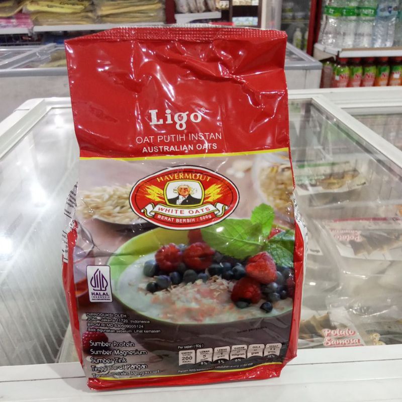 

Havermout Instant Ligo White Oats 500gram