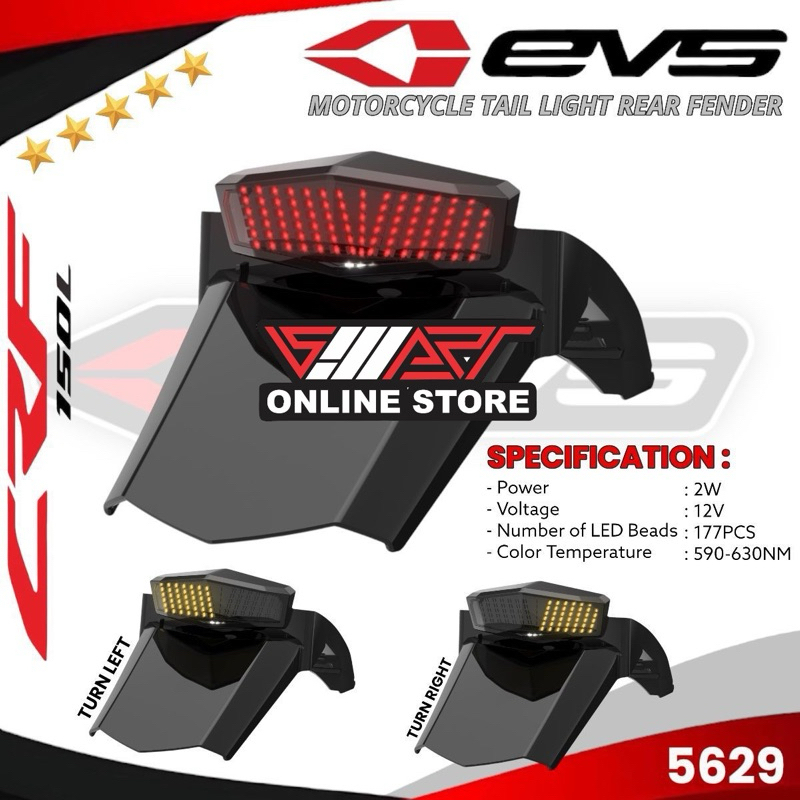 SPAKBOR BELAKANG CRF ATAU SAYAP BELAKANG CRF PLUS LAMPU