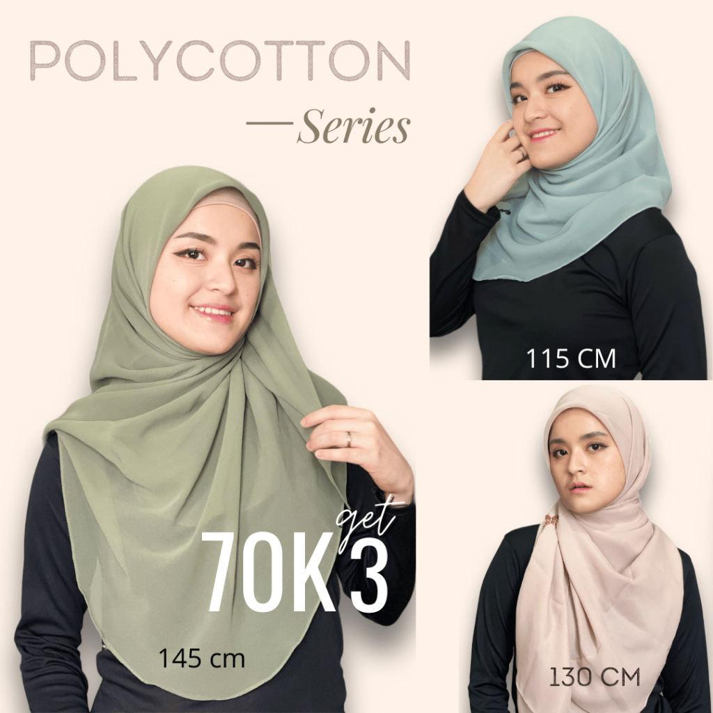 XyraHijab - Jilbab Segi Empat Bella Square Premium l Hijab Malaysia Segi Empat Oval