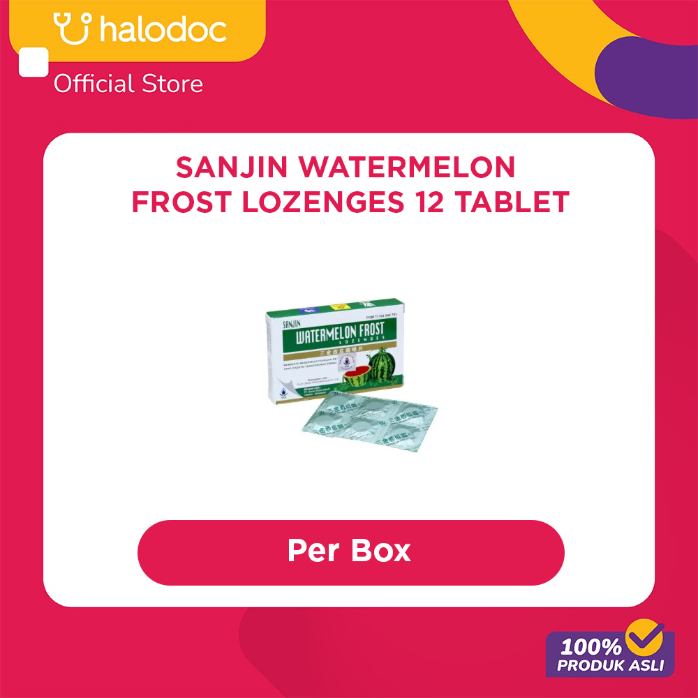 Sanjin Watermelon Frost Lozenges 12 Tablet
