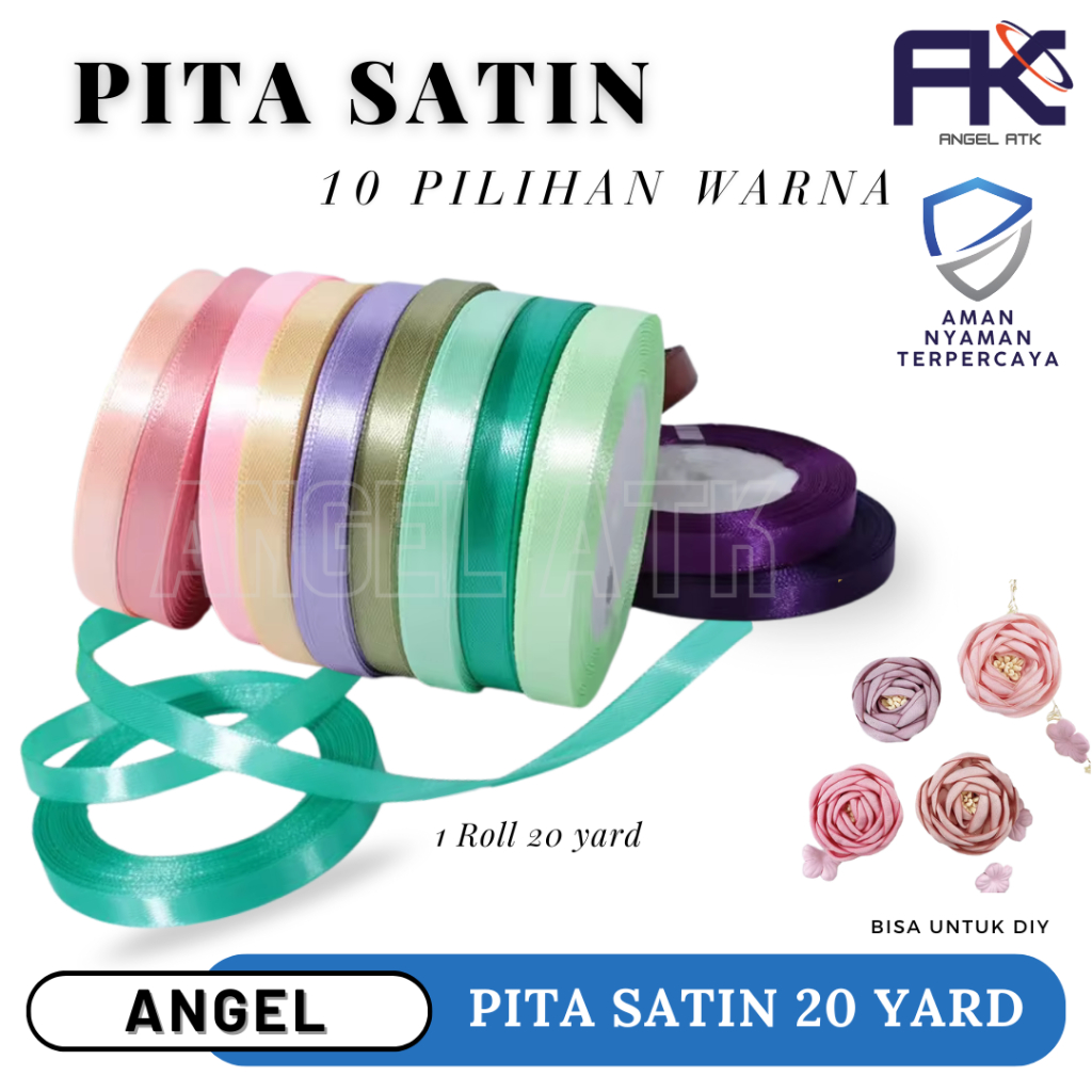 

Pita satin Polos / Pita Ukuran 1.5 Cm / Pita Warna Warni / Pita Bucket Souvenir / Pita Kerajinan Tangan / Pita Pesta / bayar di Rumah / Atk Blessing