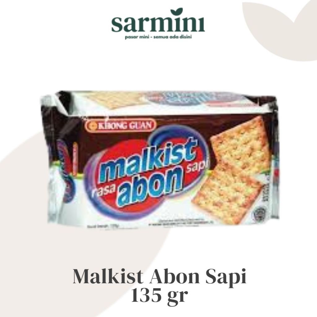 

Khong Guan Malkist Rasa Abon Sapi 135gr