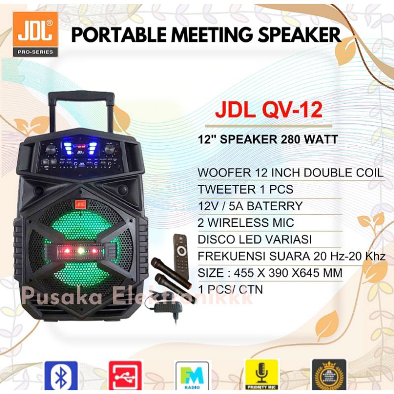 SPEAKER MEETING PORTABLE PROFESIONAL JDL QV-12