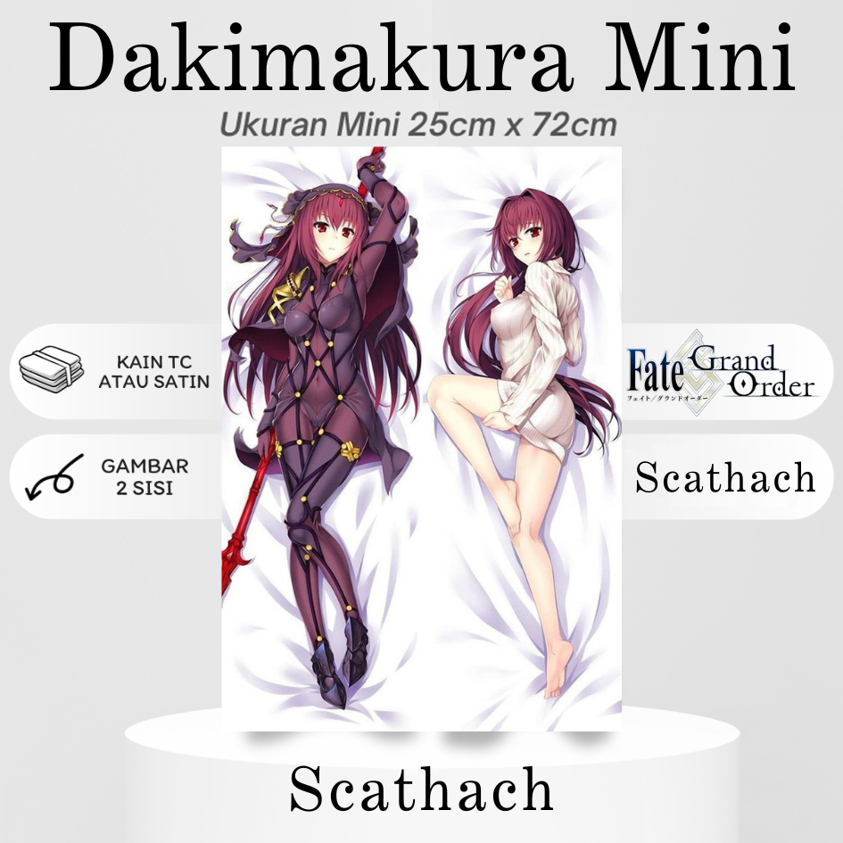 DAKIMAKURA MINI SCATHACH Fate Grand Order Bantal Anime Waifu Mini SKADI FGO