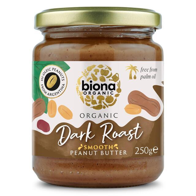 

Biona Organic Dark Roast Hi-Oleic Peanut Butter Smooth 250 Gr