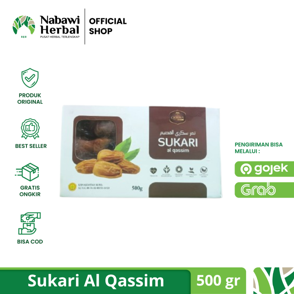 

QOSWA - Kurma Sukari Al Qossim Premium - Kurma Basah 500gr