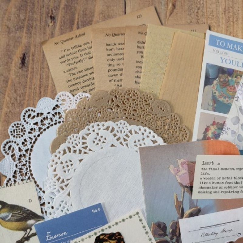JOURNAL SCRAPBOOK KIT SET VINTAGE